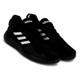 AW023 Adidas Black Shoes mens running shoe