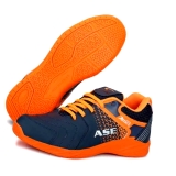 OT03 Orange Badminton Shoes sports shoes india
