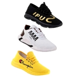 YU00 Yellow Trekking Shoes sports shoes offer