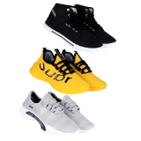 YJ01 Yellow Sneakers running shoes