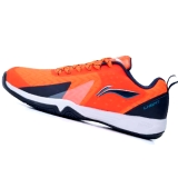 O027 Orange Badminton Shoes Branded sports shoes