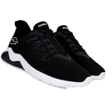 LW023 Lotto Black Shoes mens running shoe