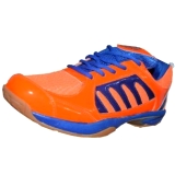 OI09 Orange Badminton Shoes sports shoes price