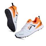 W034 White Cricket Shoes shoe for running