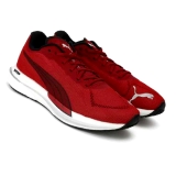 P035 Puma Red Shoes mens shoes