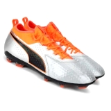 O027 Orange Football Shoes Branded sports shoes