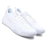 W044 White Badminton Shoes mens shoe