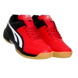 RZ012 Red Badminton Shoes light weight sports shoes