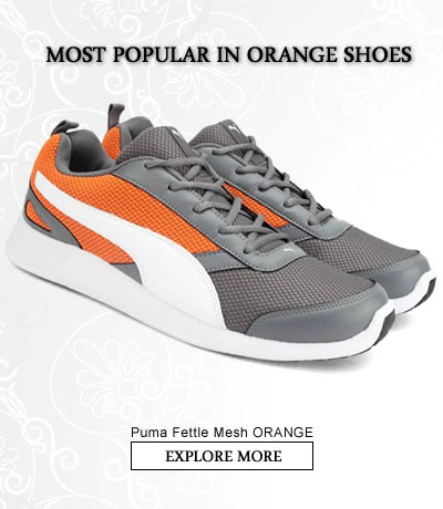 Orange  Sports Shoes